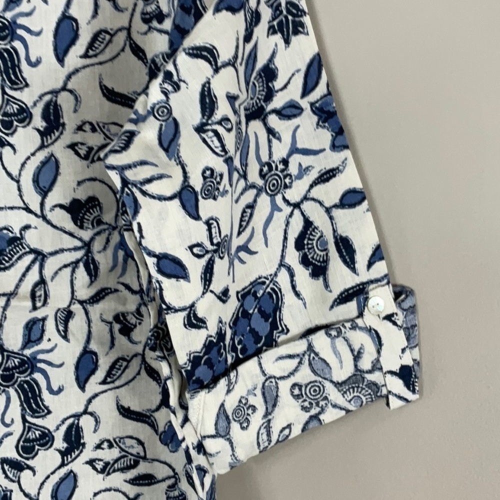 Rachel Zoe linen button up shirt - Picture 3 of 7
